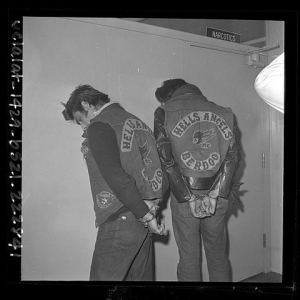 1960s hells angels in handcuffs